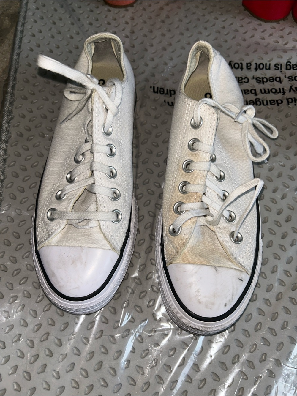 Converse Women's White Low-Top Canvas Sneakers